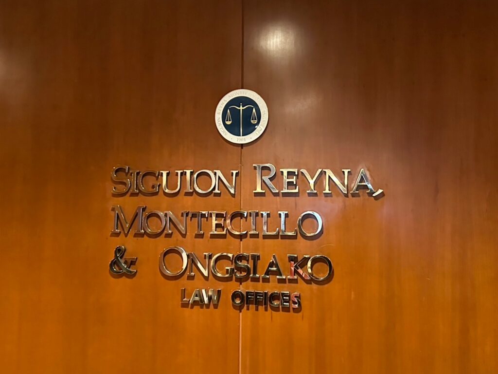Sibuion Reyna, Montecillo and Ongsiako法律事務所